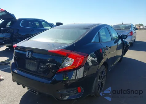 2019 Honda Civic Sport z USA, uszkodzony, nr VIN 2HGFC2F83KH503483